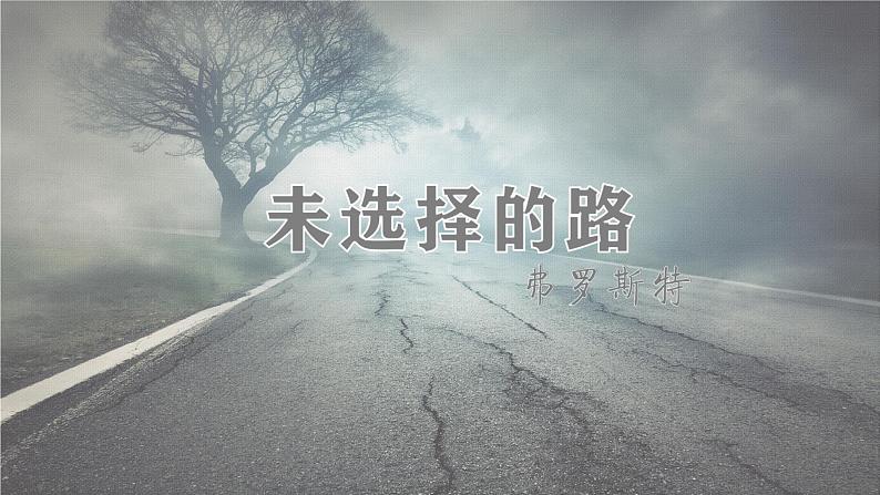 第19课 外国诗两首 未选择的路 课件第2页