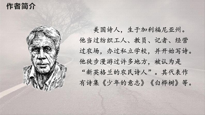 第19课 外国诗两首 未选择的路 课件第4页