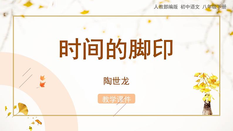8《时间的脚印》教学课件第1页