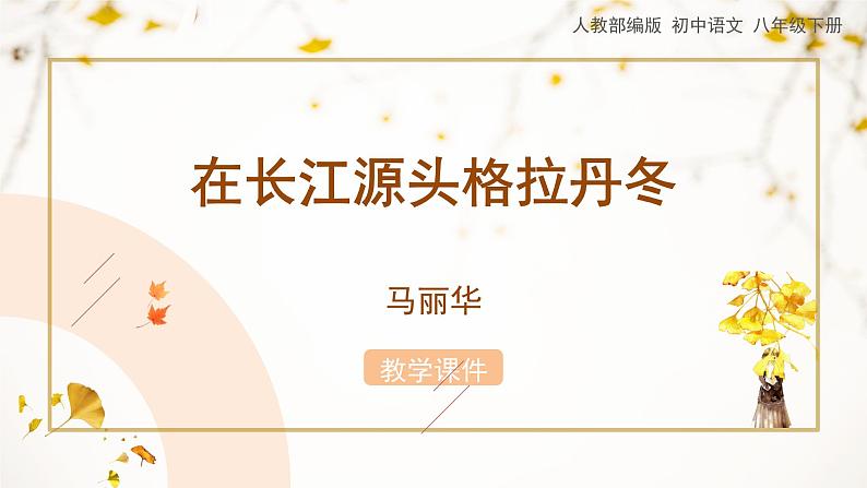 18《在长江源头各拉丹冬》教学课件01