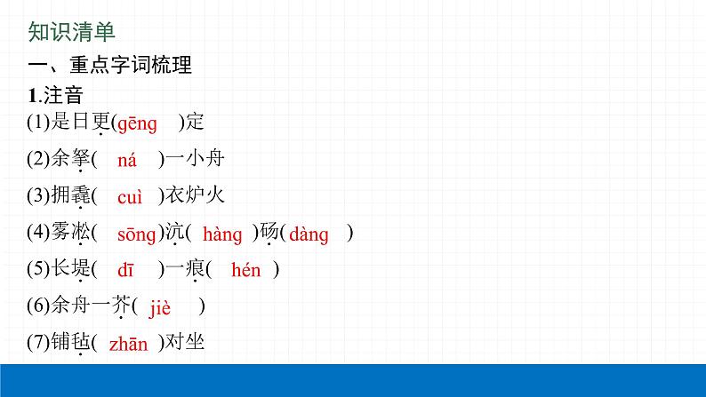 2022届初中语文一轮复习 专题七　课标文言文知识梳理及训练（四） 精品课件06