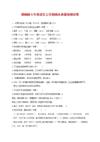 人教部编版七年级语文上册 第一学期期末复习质量综合检测试题测试卷 (190)