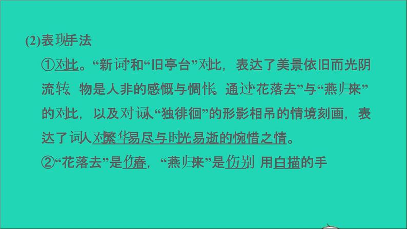 中考语文第13课时八上古诗词四课堂讲本课件第7页