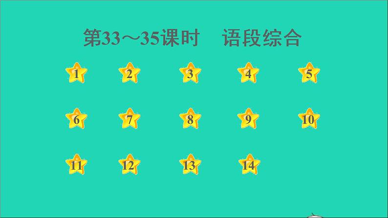 中考语文积累与运用第33_35课时语段综合课后练本课件01