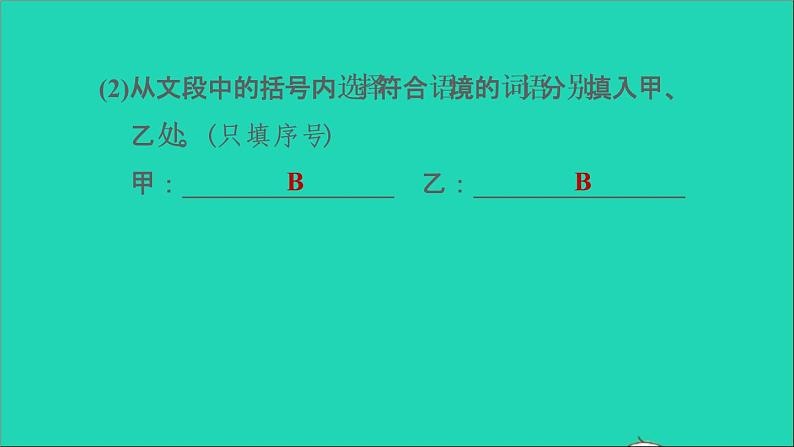 中考语文积累与运用第33_35课时语段综合课后练本课件04