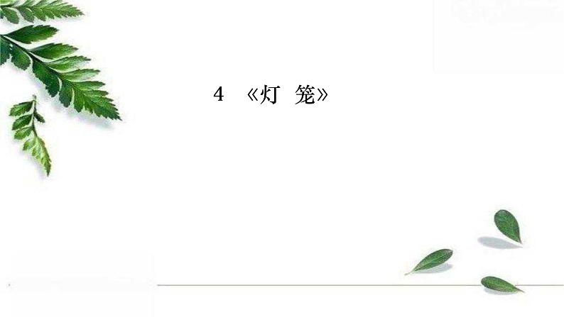 最新部编版初中语文八年级下册 《灯笼》课件01