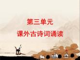 最新部编版初中语文八年级下册 三单元《课外古诗词背诵》课件