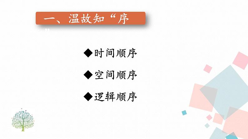 统编八语下 第二单元 写作：说明的顺序【第一课时】第3页