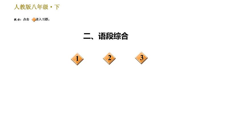 人教版八年级下册语文 期末专题训练 1.专题一 语段基础综合（含单元字词梳理） 习题课件第3页