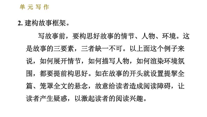 人教版八年级下册语文 第6单元 单元写作：学写故事 习题课件第4页