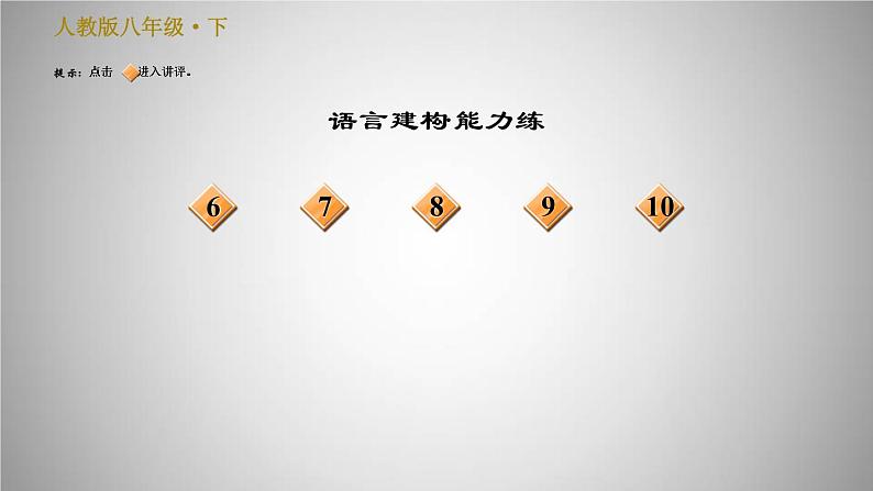 人教版八年级下册语文 第4单元 16.庆祝奥林匹克运动复兴25周年 习题课件第3页