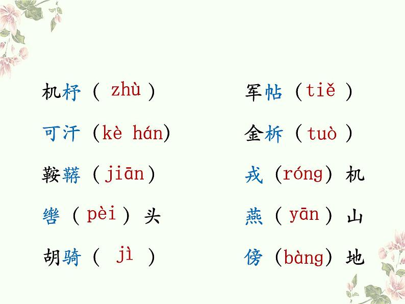 9《木兰诗》教学课件（共38张PPT） 初中语文人教部编版七年级下册（2022年）第4页