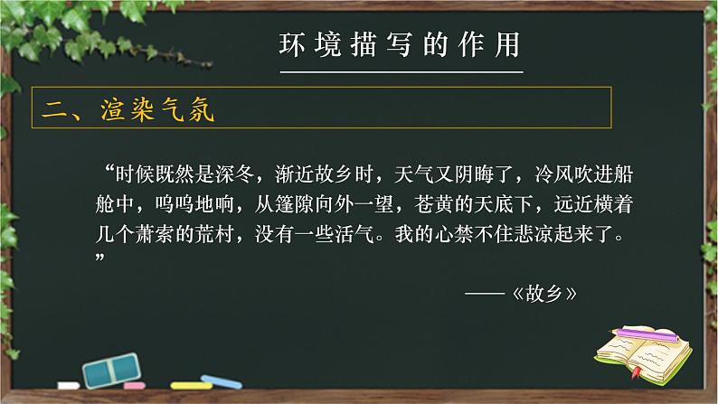 现代文阅读——环境描写的作用课件PPT06