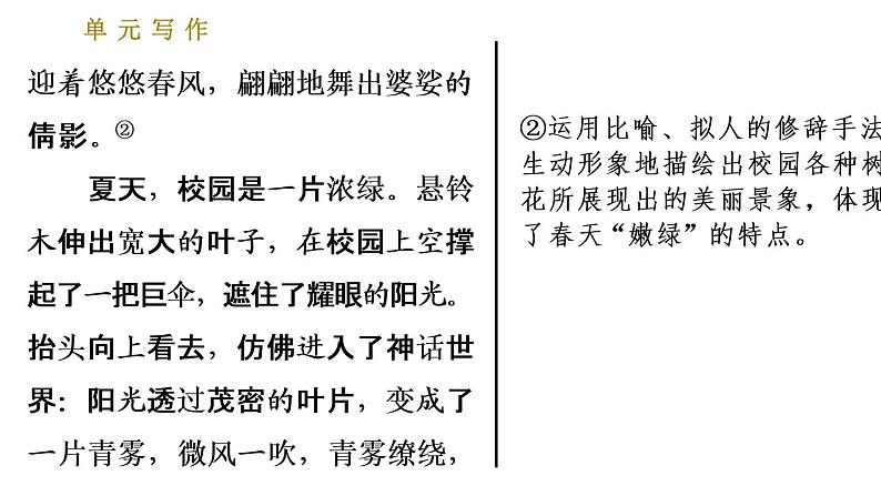 人教版七年级下册语文 第5单元 单元写作：文从字顺 习题课件第7页