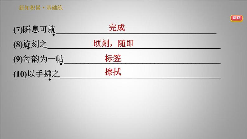 人教版七年级下册语文 第6单元 25.活板 习题课件第6页