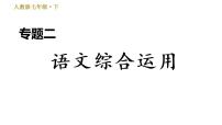 人教版七年级下册语文 期末专题训练 2.专题二 语文综合运用 习题课件