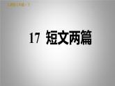 人教版七年级下册语文 第4单元 17. 短文两篇 习题课件