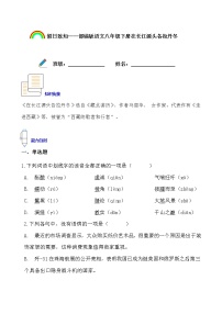 假日致知——部编版语文八年级下册在长江源头各拉丹冬寒假提前学练习题