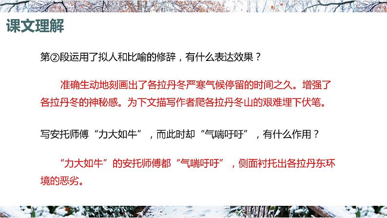 18.在长江源头各拉丹冬 课时2 初中语文人教部编版（五四制）八年级下册（2022年）课件PPT07