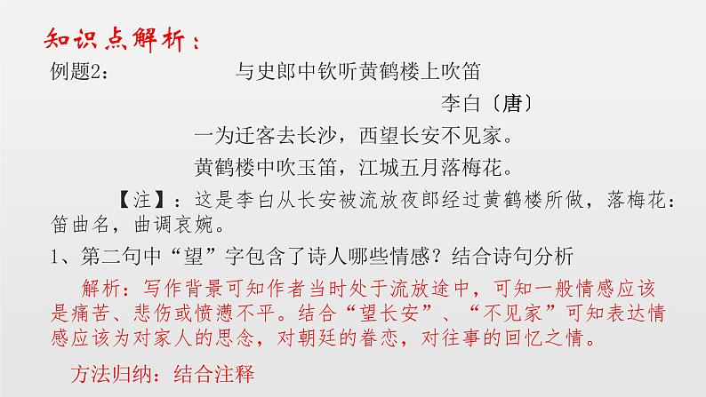2022年中考语文一轮复习：诗歌赏析知识点及题型全解 课件（35张PPT）第5页