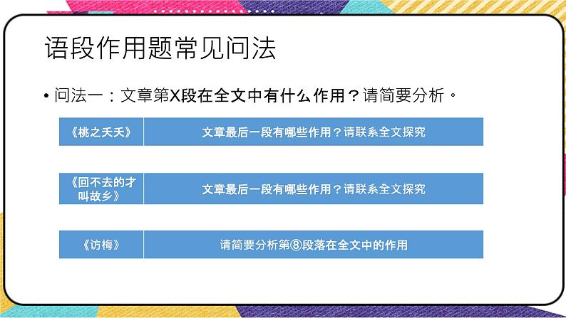 2022年中考语文一轮复习：记叙文阅读语段作用题（共35张PPT）第2页