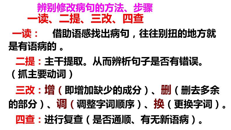 2022年中考语文一轮复习：病句修改（典型病句） 课件（共34张PPT）第4页