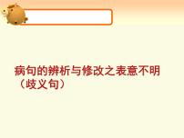 2022年中考二轮专题复习：病句辨析与修改之表意不明课件（共49张PPT）