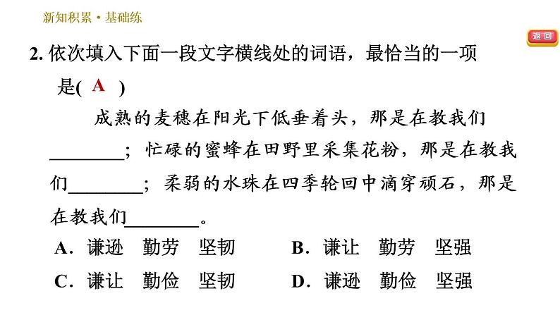 人教版七年级下册语文 第2单元 7　谁是最可爱的人 习题课件第5页
