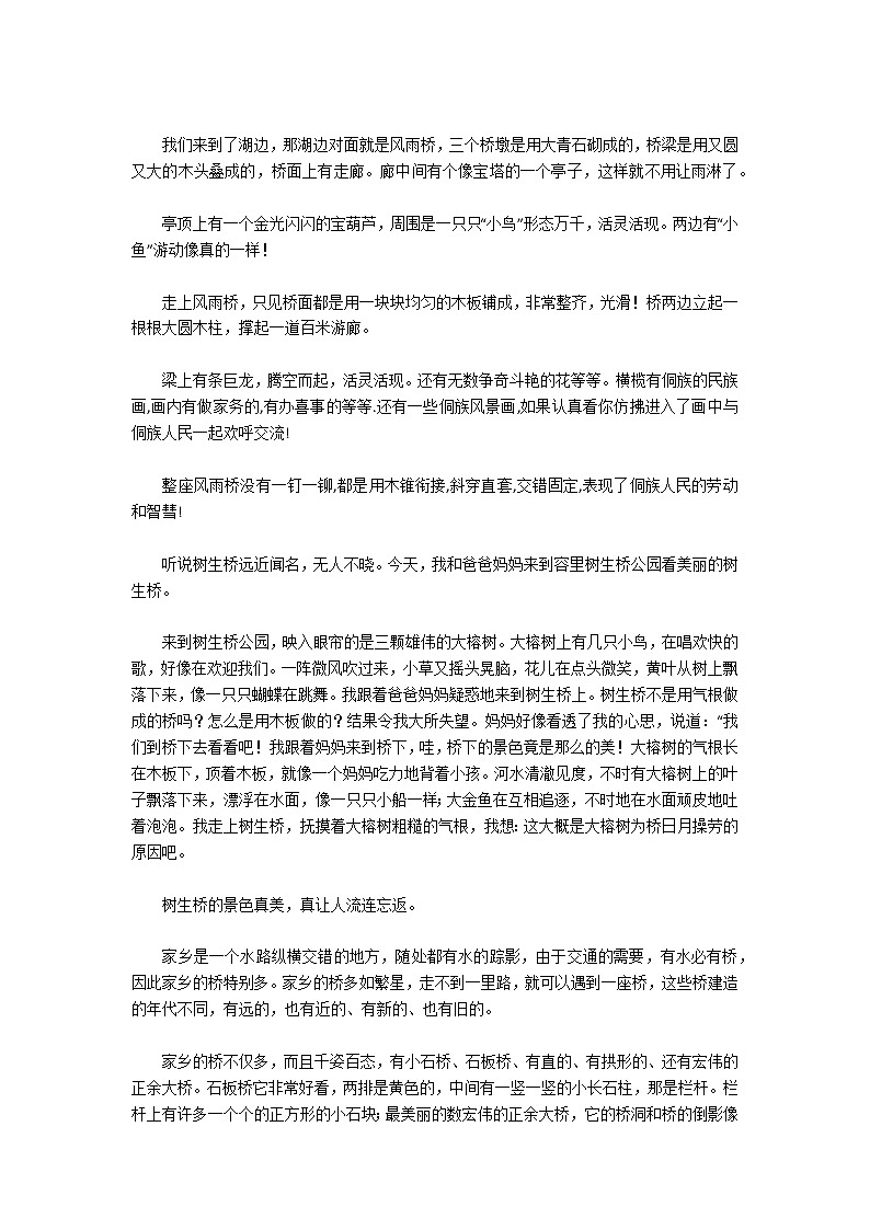 【精选】说不尽的桥作文3篇第2页