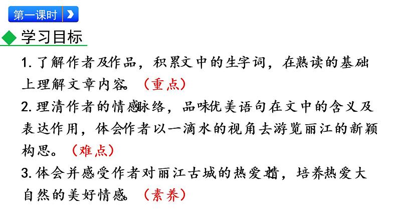 部编版八年级语文下册课件----20 一滴水经过丽江05