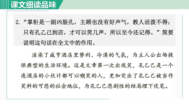 部编版九年级语文下册 第2单元 5孔乙己 课件04