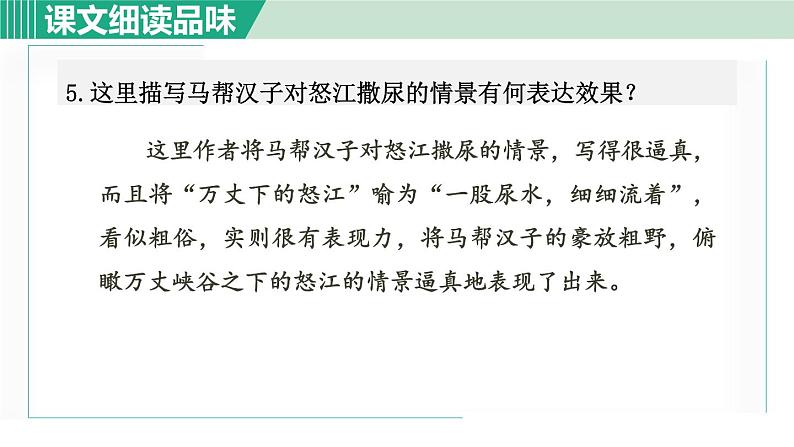 部编版九年级语文下册 第2单元 7溜索 课件06