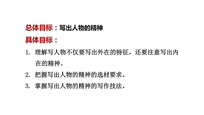 第1单元写作《写出人物的精神》课件（27张PPT）2021-2022学年部编版语文七年级下册02