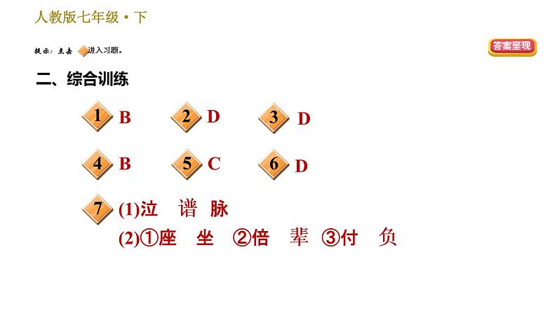 七年级语文部编版下册课件 专题一  字音字形 26张PPT第5页