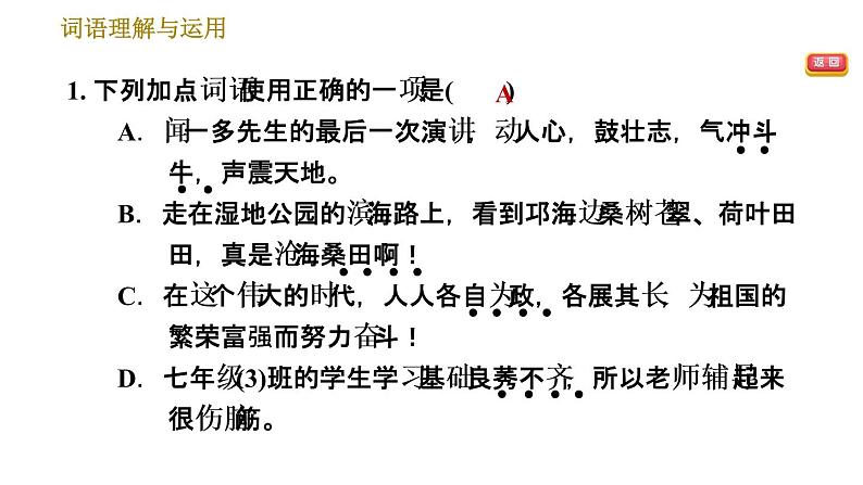 七年级语文部编版下册课件 专题二  词语理解与运用 23张PPT03