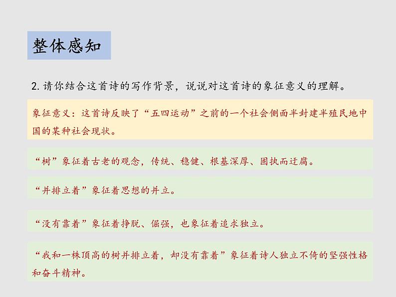 第一单元 3 短诗五首 教学课件08