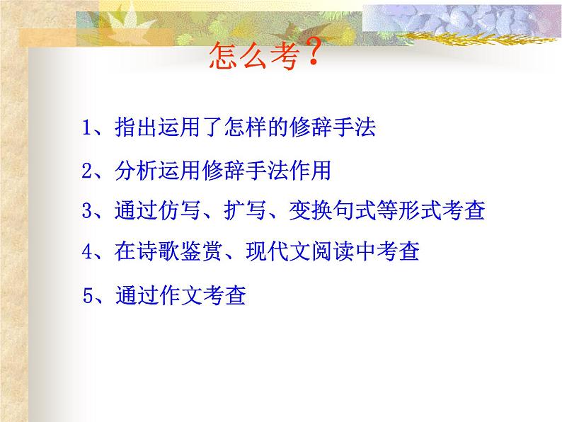 2022年中考语文二轮专题复习：修辞手法（共105张PPT）第5页