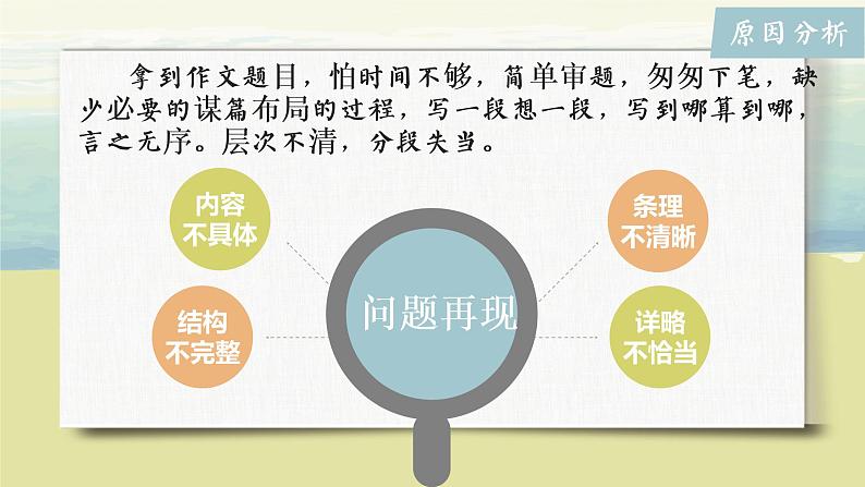 （部编版初中语文作文指导课件）记叙文写作之结构三分法 课件 教案06