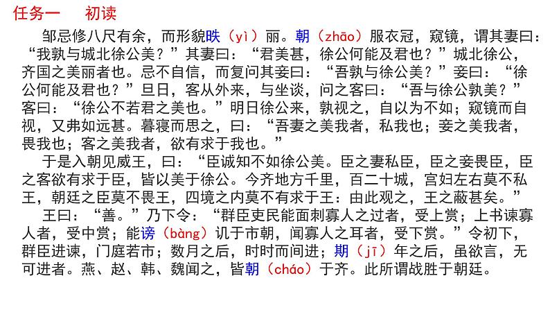 第21课《邹忌讽齐王纳谏》课件（共24页）2021-2022学年部编版语文九年级下册02