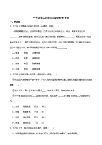 中考语文二轮复习词语的使用专题