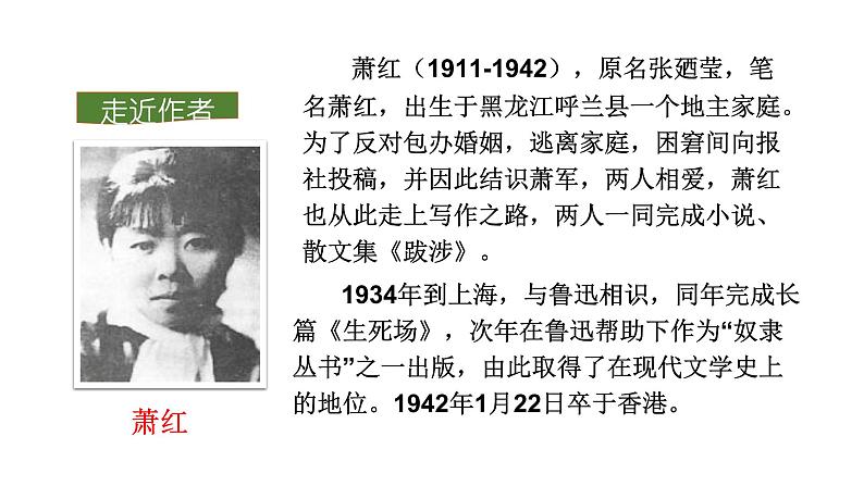 部编版七年级语文下册---- 回忆鲁迅先生（节选）课件08