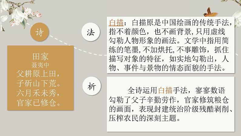 2022年中考语文二轮专题复习：古诗鉴赏之表达方式（共53张PPT）06
