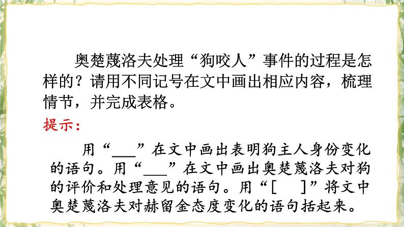 部编版九下语文 6 变色龙 课件PPT+教案08