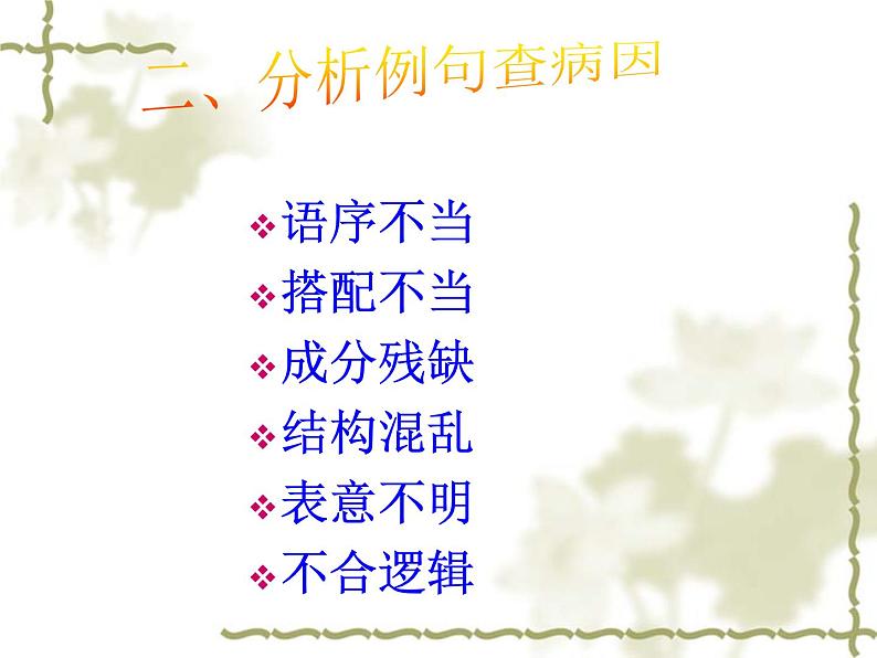 2022年中考语文二轮专题复习：病句修改（共44张PPT）第4页