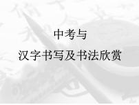 2022年中考语文二轮专题复习：汉字书写——书法欣赏（共73张PPT）