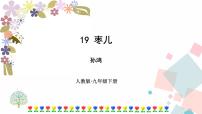 初中语文人教部编版九年级下册19 枣儿优质ppt课件