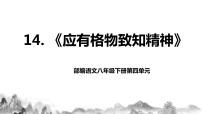 人教部编版八年级下册第四单元14 应有格物致知精神优秀教学课件ppt