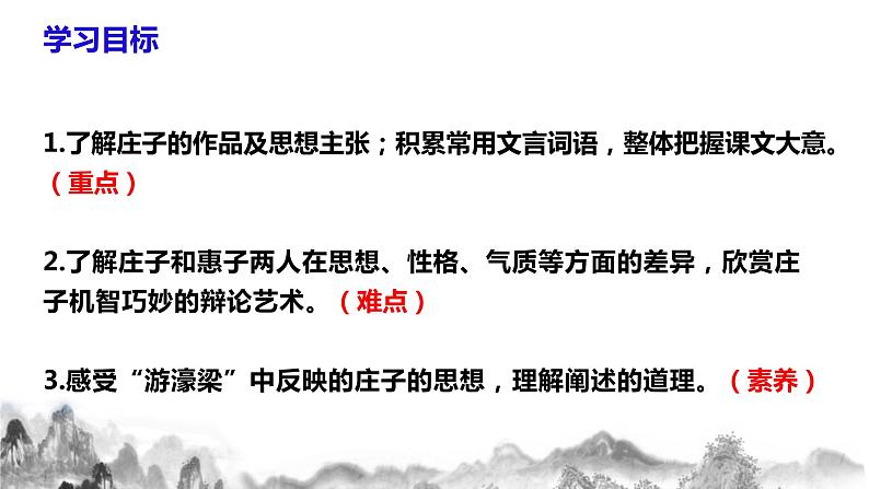 第21课《庄子》二则之《庄子与惠子游于濠梁之上》课件第5页