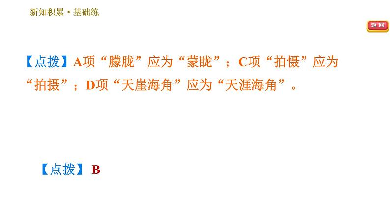 人教版七年级下册语文 第6单元 24　带上她的眼睛 习题课件第6页