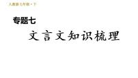 人教版七年级下册语文 期末专题训练 习题课件